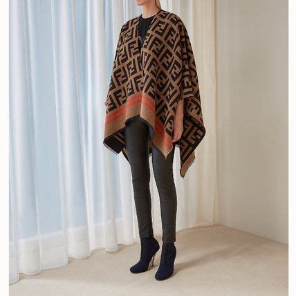 fendi monogram poncho|Fendi poncho ladies.